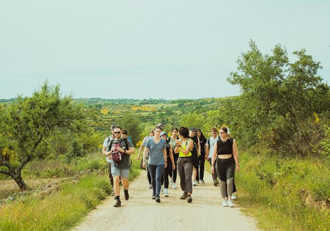 Ruta de senderismo, en una de las actividades organizadas por el Consejo de la Juventud de Valladolid.