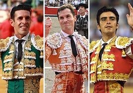 Talavante, Luque y Perera.