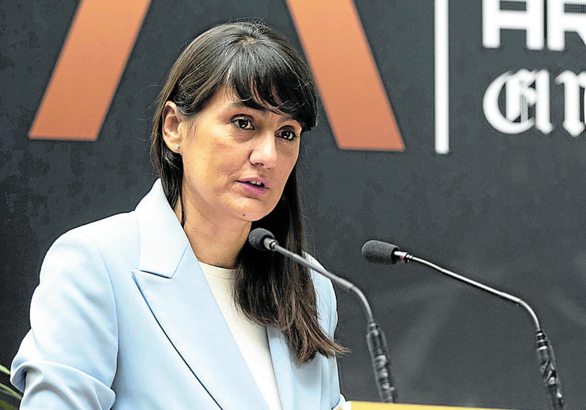 María González Veracruz, durante su intervención