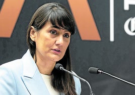 María González Veracruz, durante su intervención