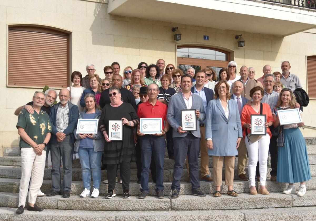 Los premiados en la convocatoria de A Huebra 2024.