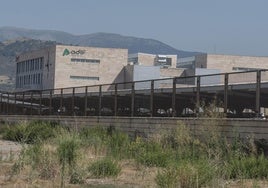 Actual aparcamiento de la estación del AVE Segovia-Guiomar.