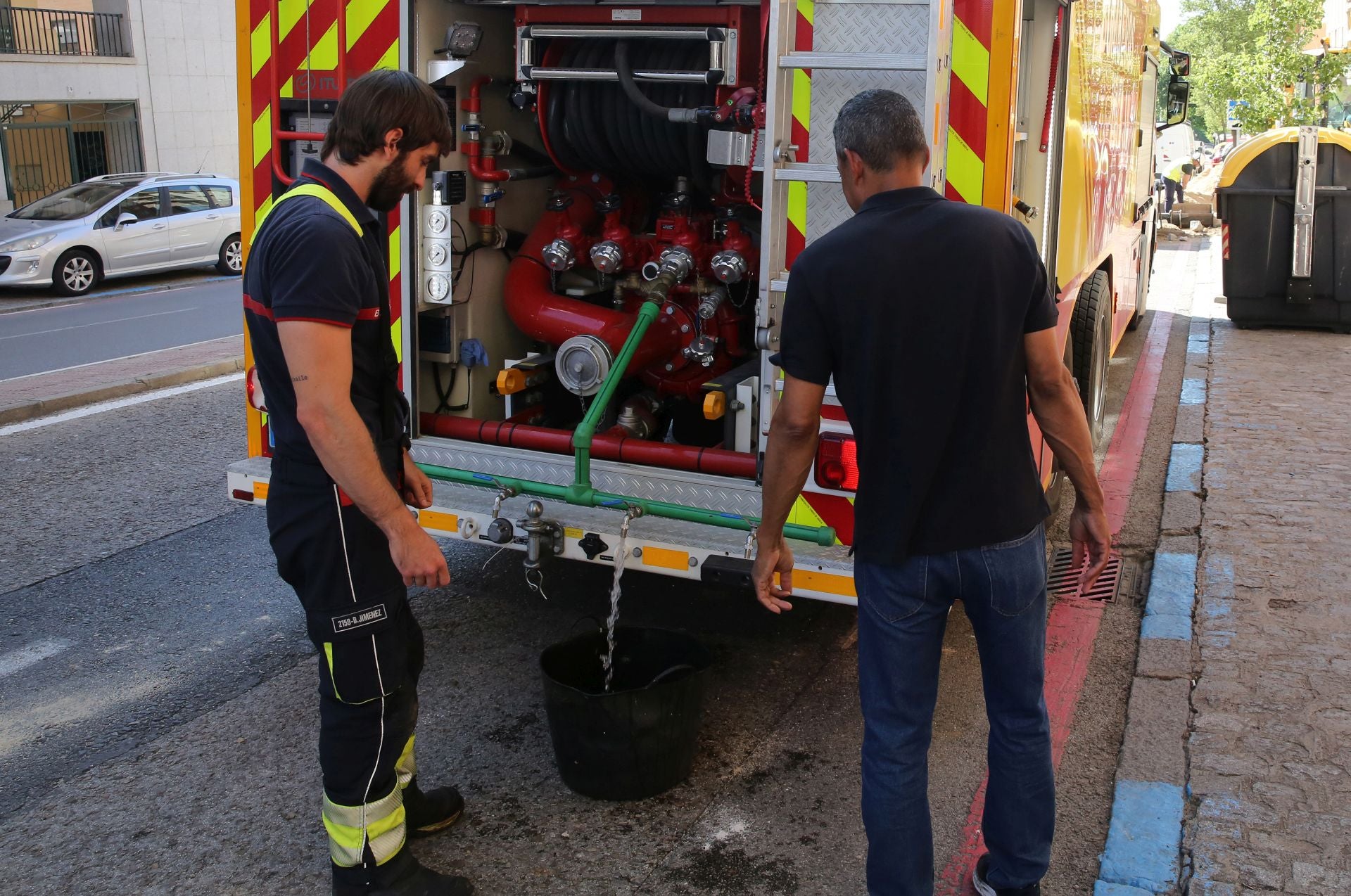 Fotos de la avería de agua en el centro de Segovia