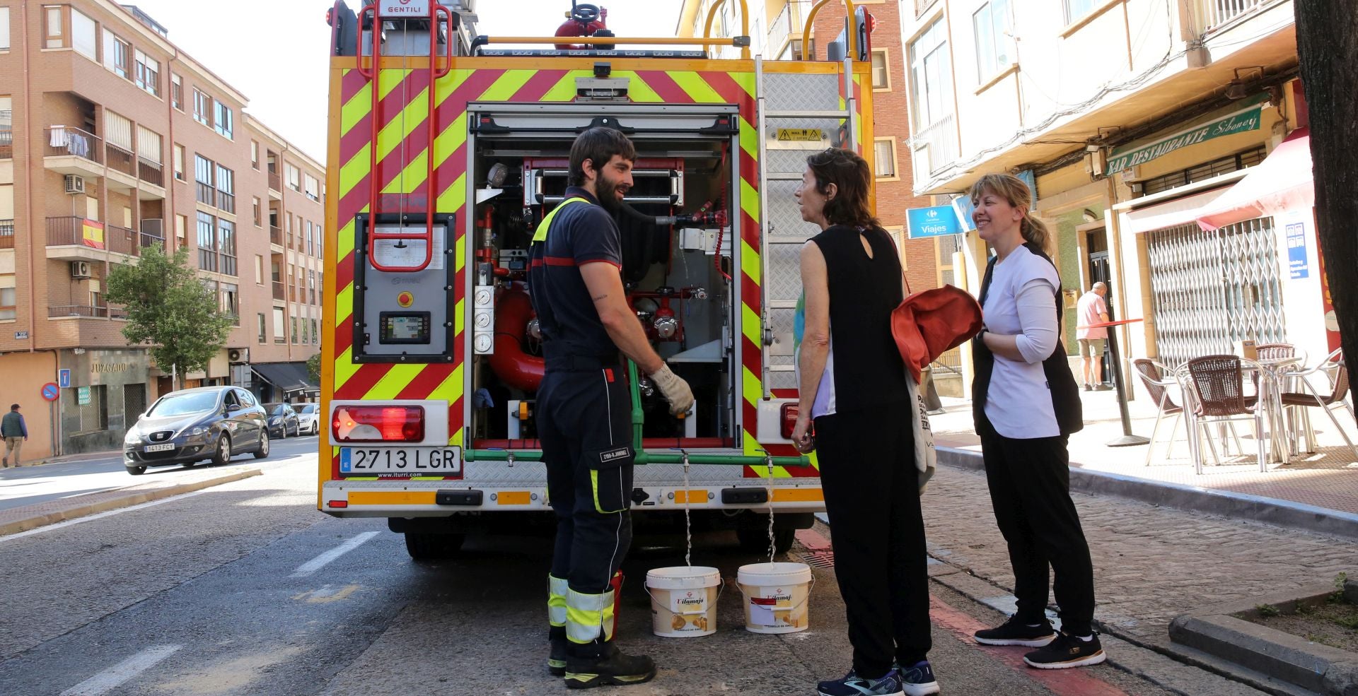 Fotos de la avería de agua en el centro de Segovia