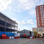 Problemas con los materiales de la fachada tienen paralizadas las obras del hospital