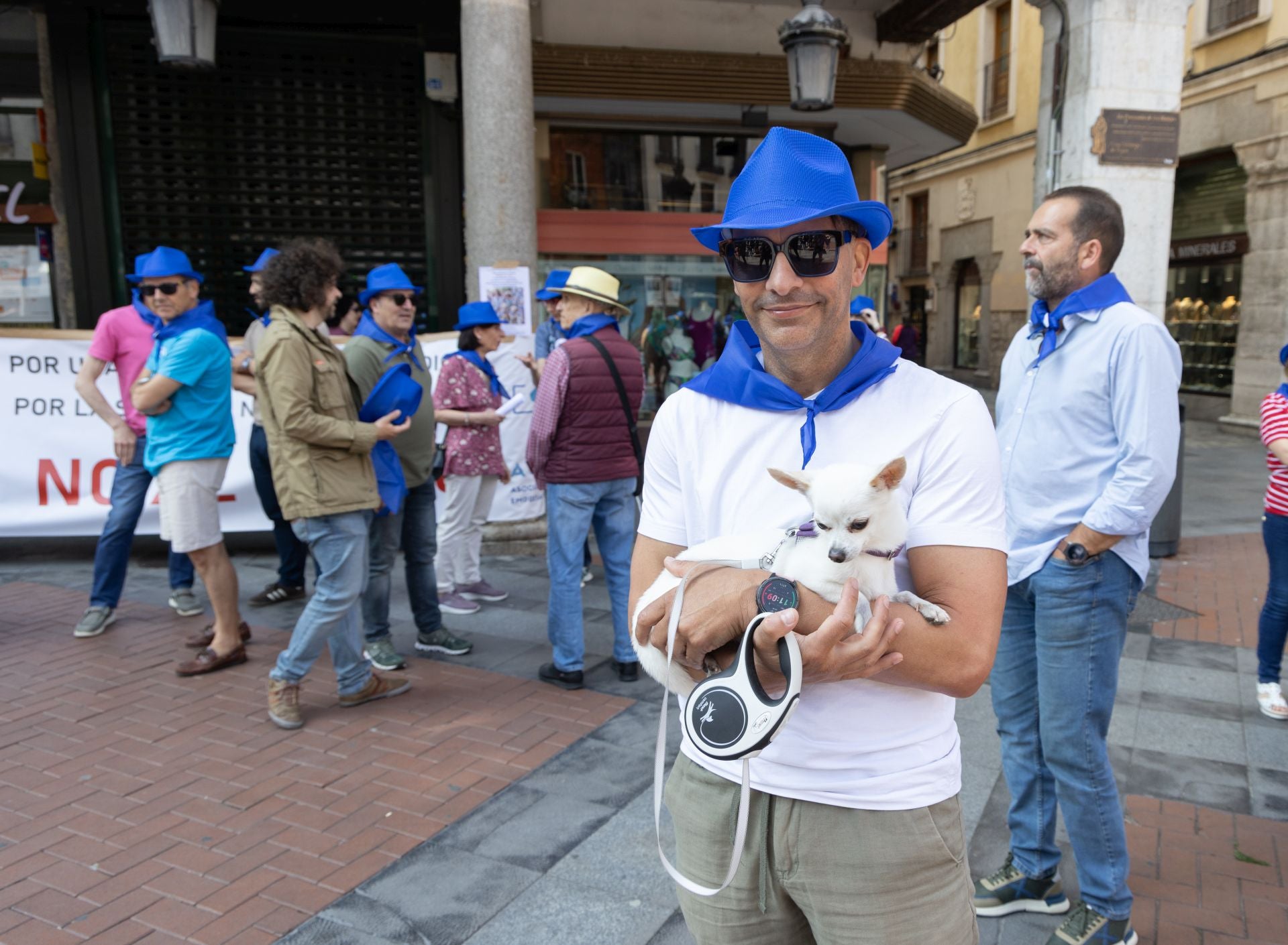 La protesta de los veterinarios, en imágenes