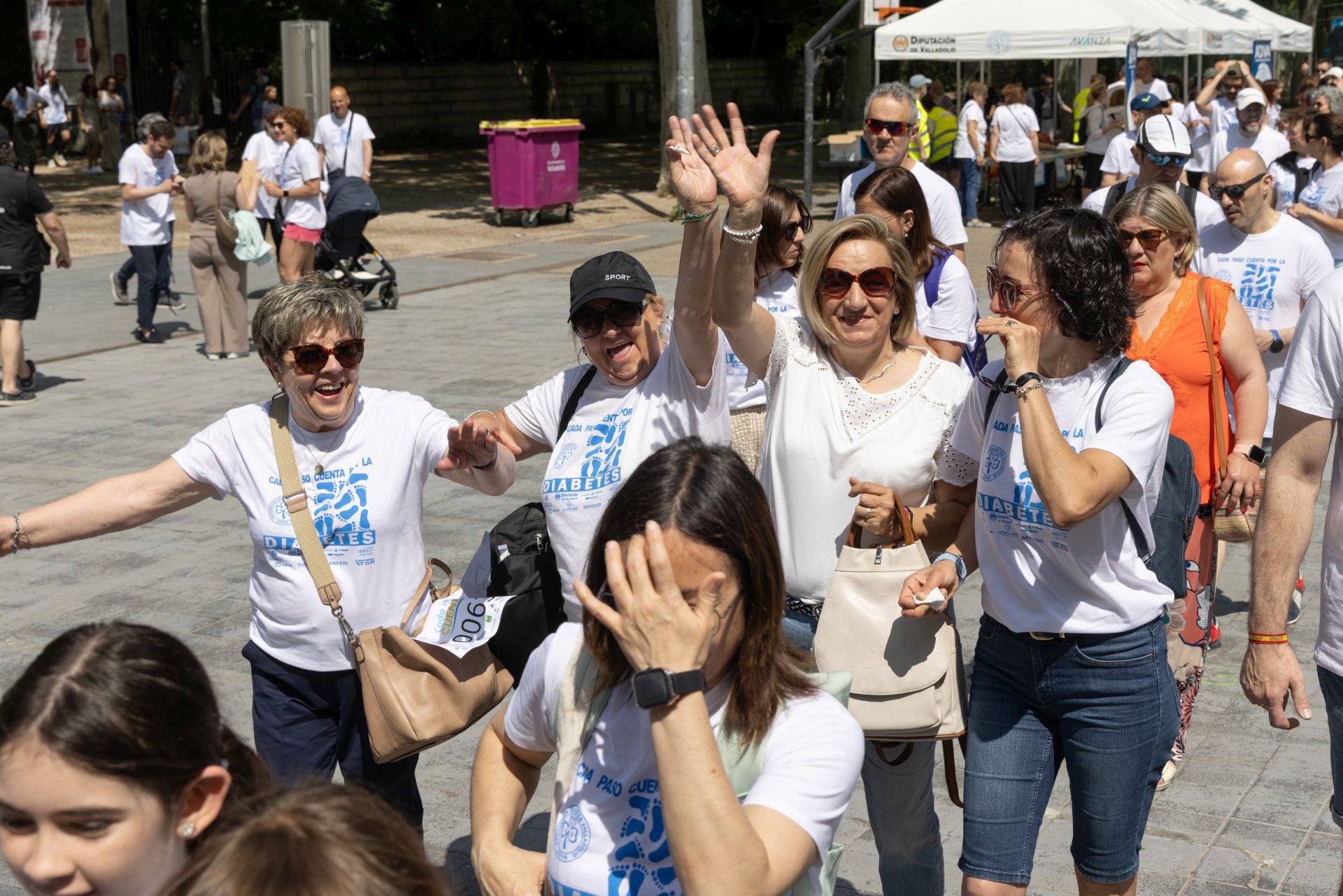 La marcha para dar visibilidad a la diabetes, en imágenes