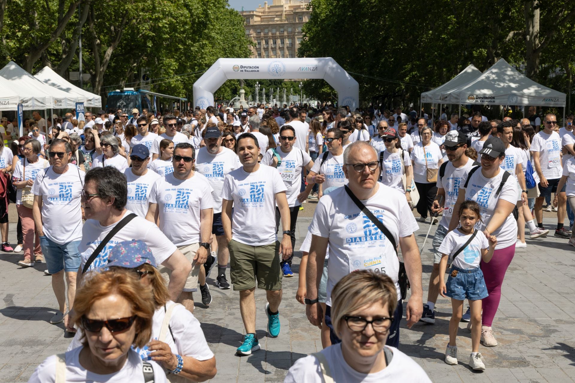 La marcha para dar visibilidad a la diabetes, en imágenes