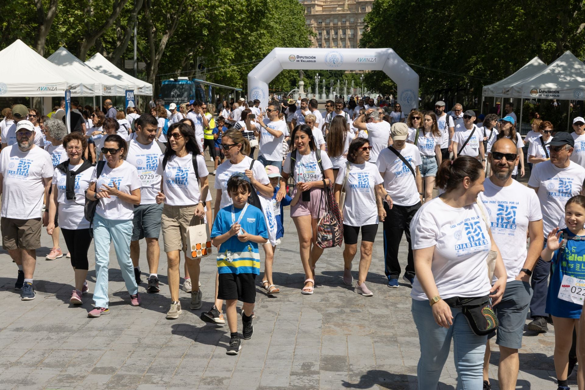 La marcha para dar visibilidad a la diabetes, en imágenes
