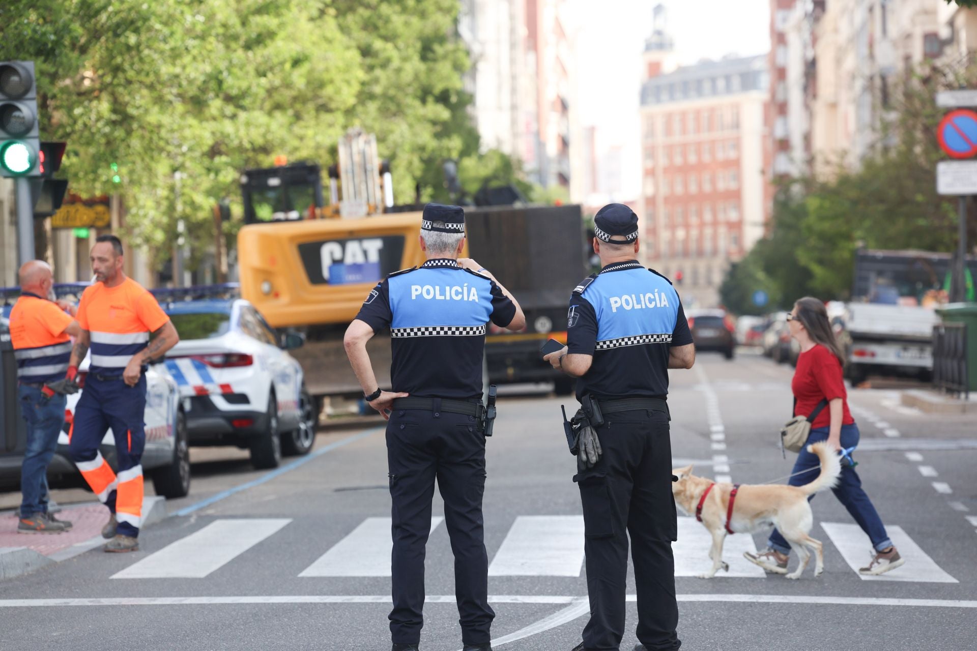 Las fotos del cierre al tráfico de la calle Gamazo, Muro y parte de Estación