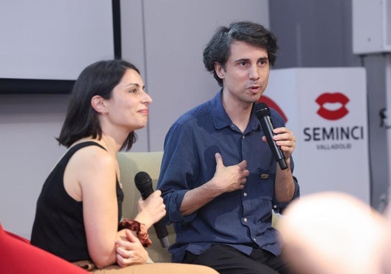 Celia Rico y Jonás Trueba, en Espacio Seminci.