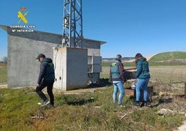 Inspección de una explotación de la provincia de Valladolid.