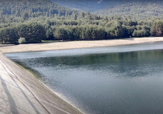 Agua en el embalse de El Tejo a comienzos del mes de junio.