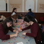 Puzzle Cross solidario en Paredes de Nava, el año pasado.
