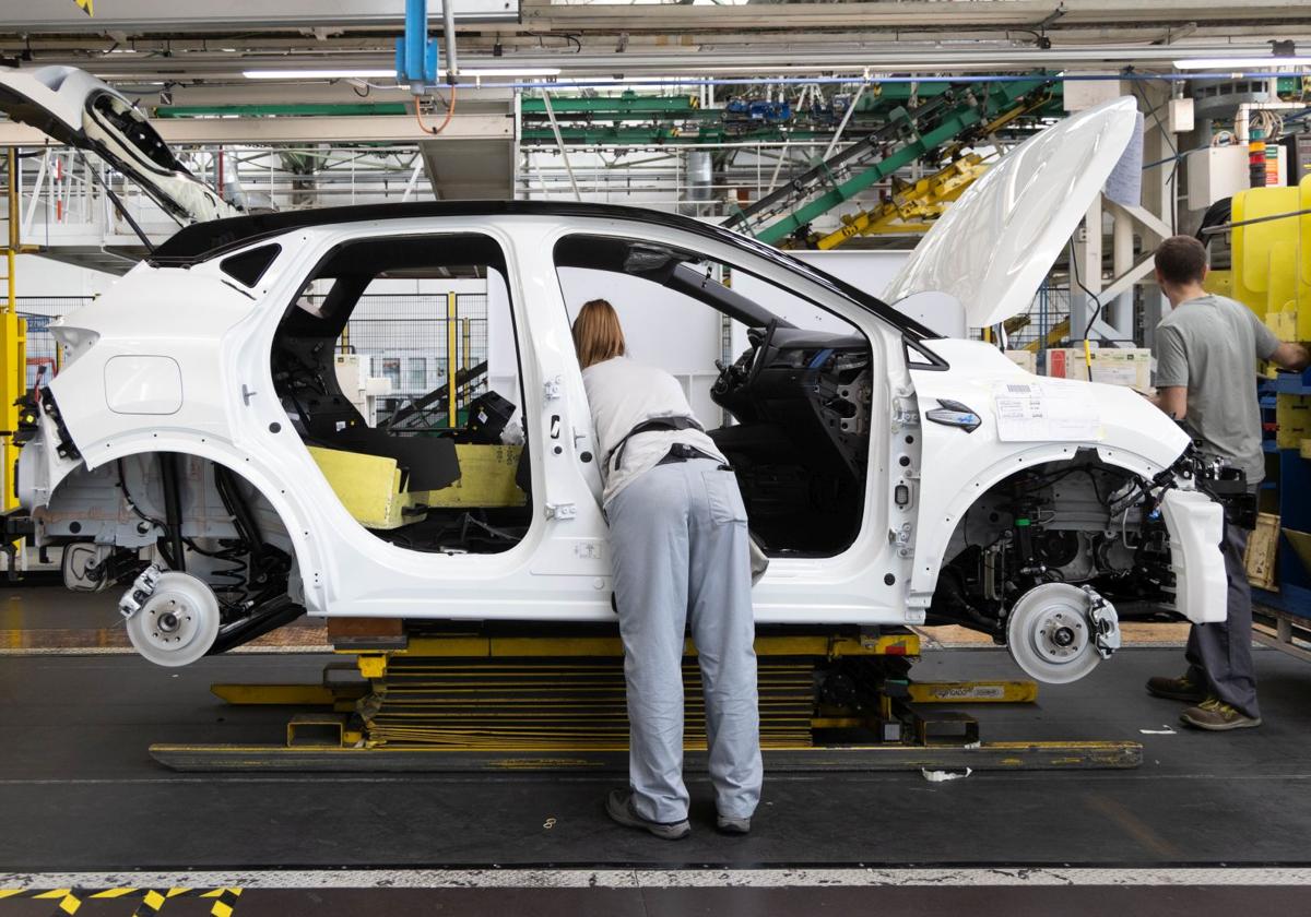 Cadena de montaje del Renault Captur en Valladolid en una imagen de archivo.