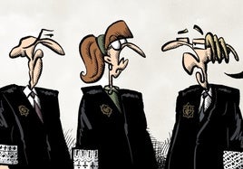 La viñeta de Sansón: 'Jueces de togas caídas'