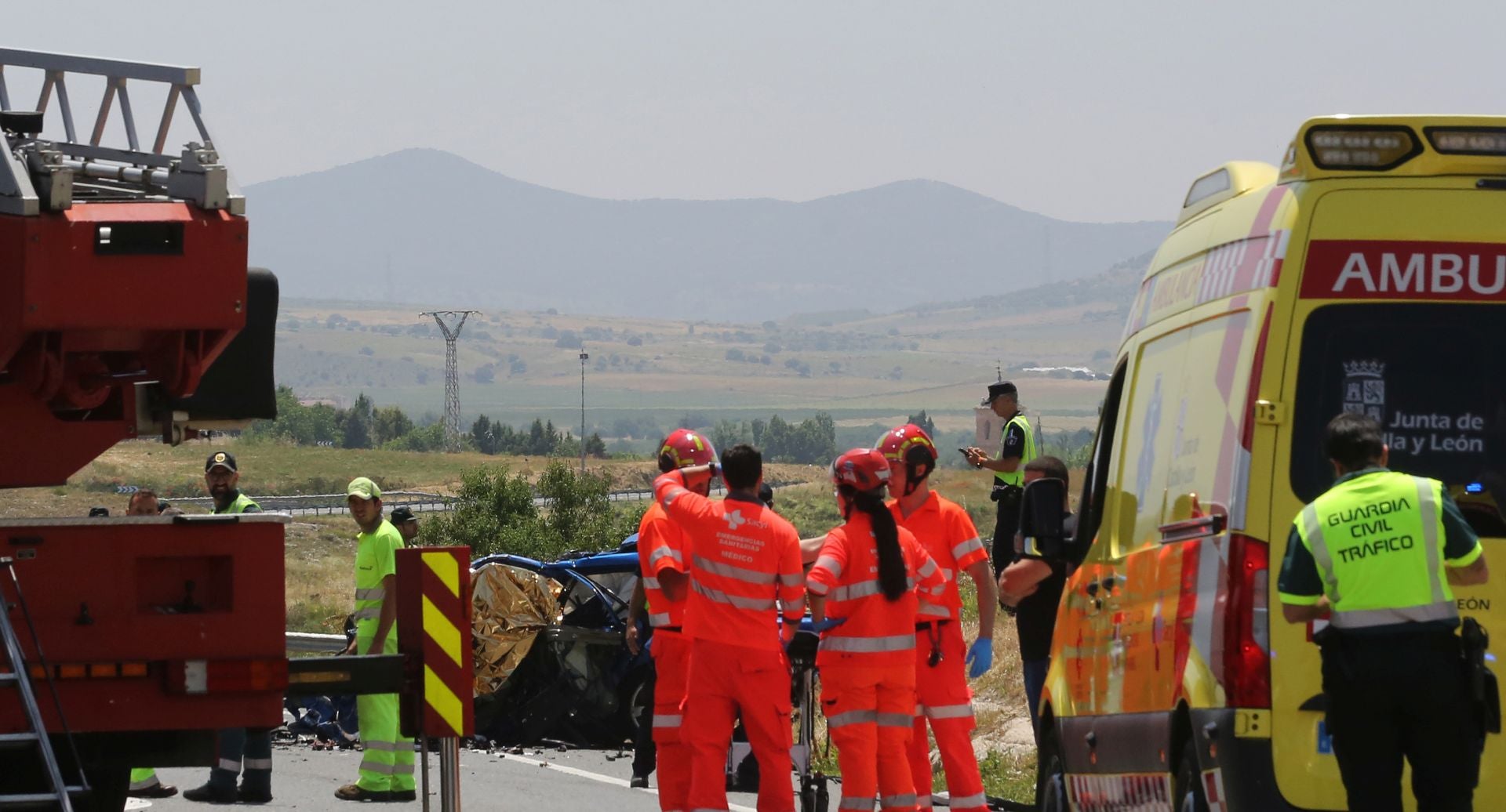 Fotos del accidente mortal en Segovia