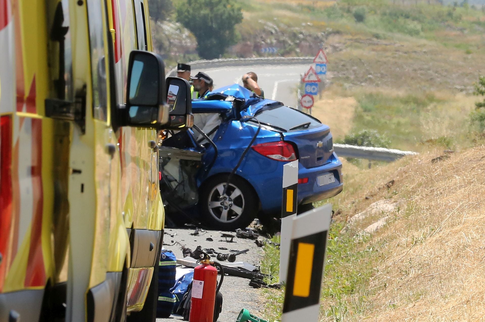 Fotos del accidente mortal en Segovia