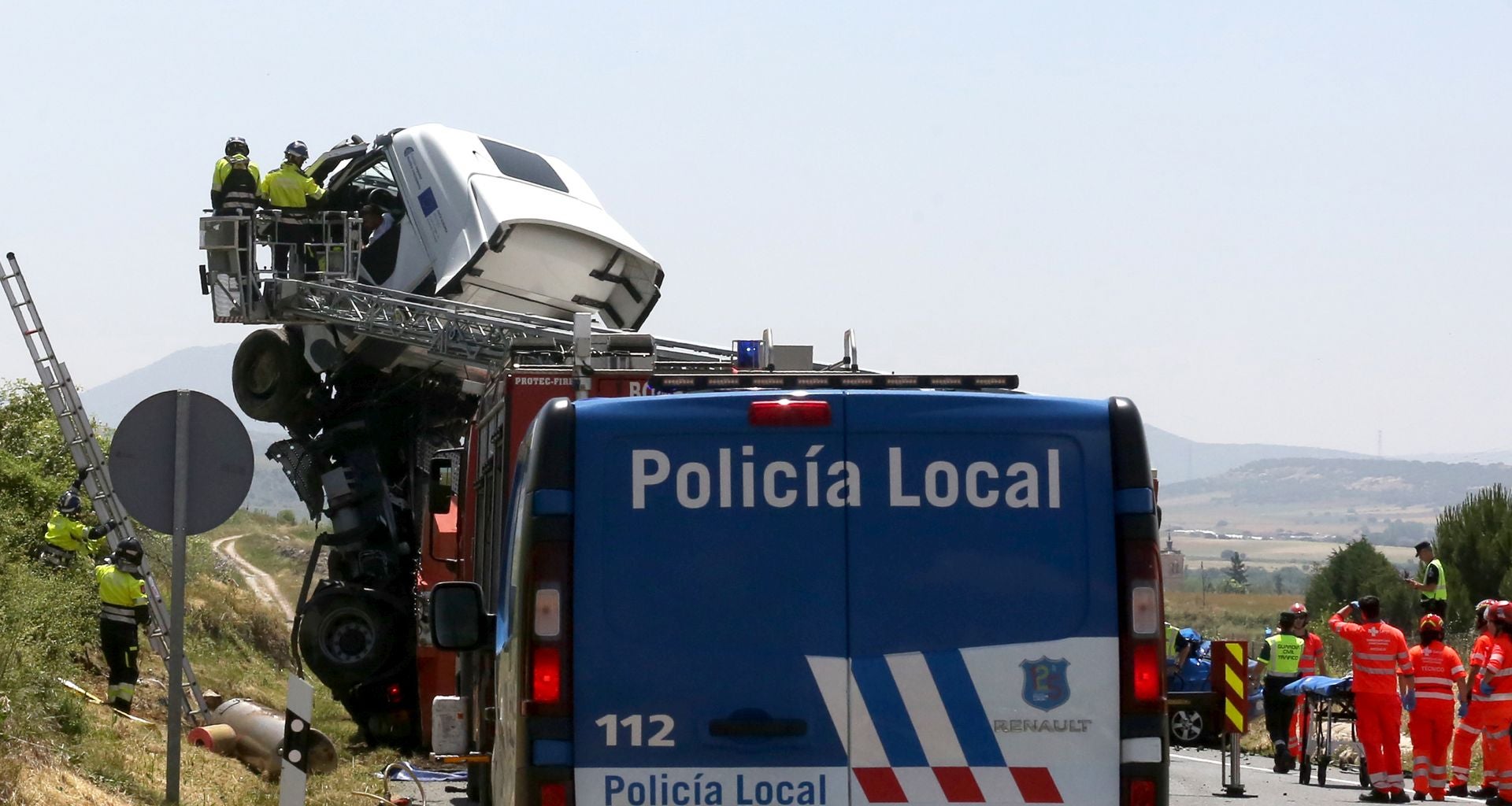 Fotos del accidente mortal en Segovia