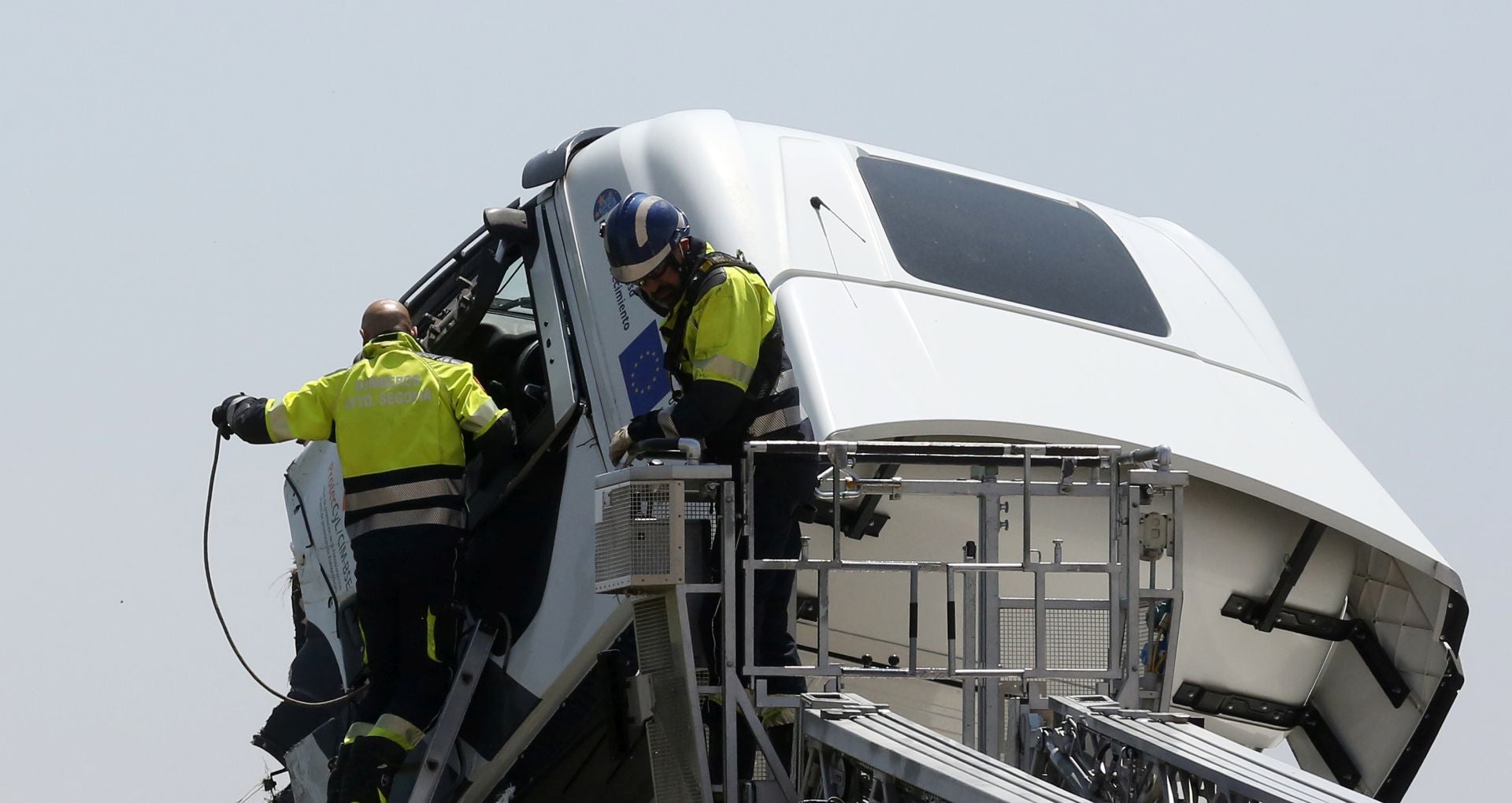 Fotos del accidente mortal en Segovia