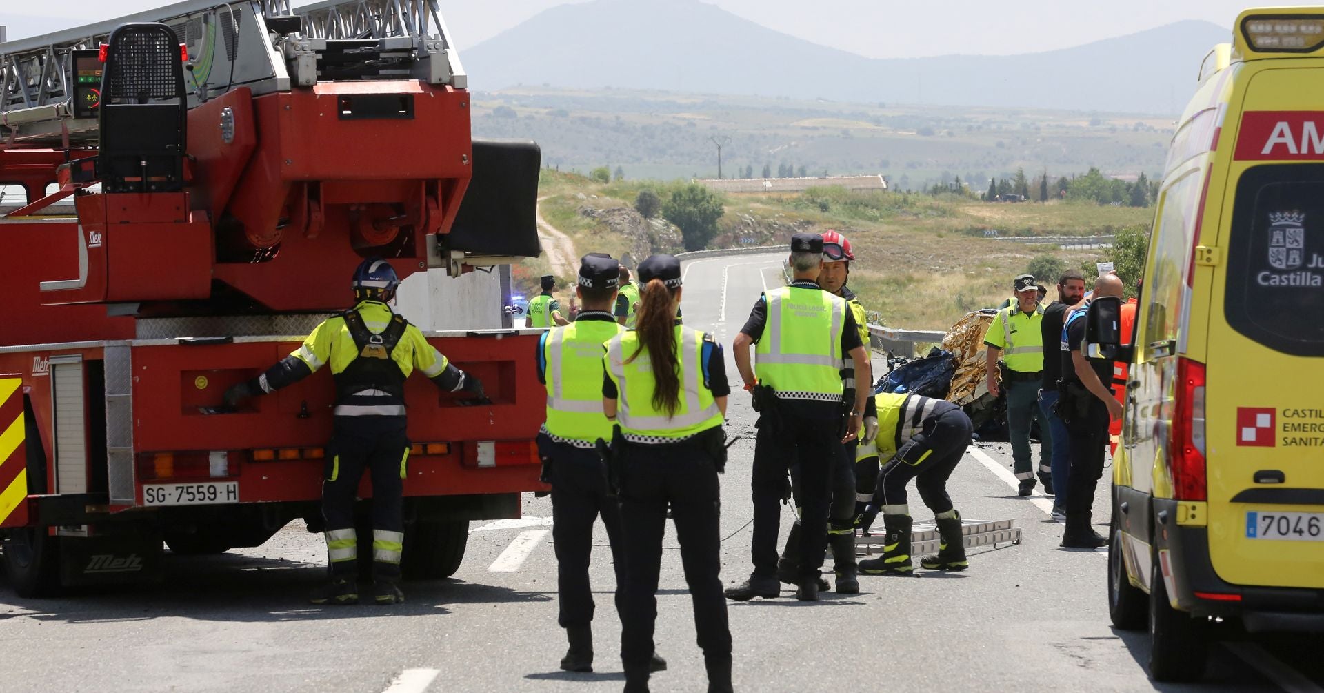 Fotos del accidente mortal en Segovia