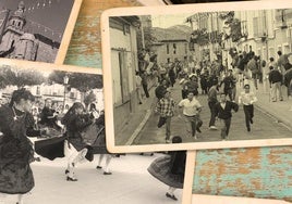 Collage con fotos antiguas de Nava del Rey