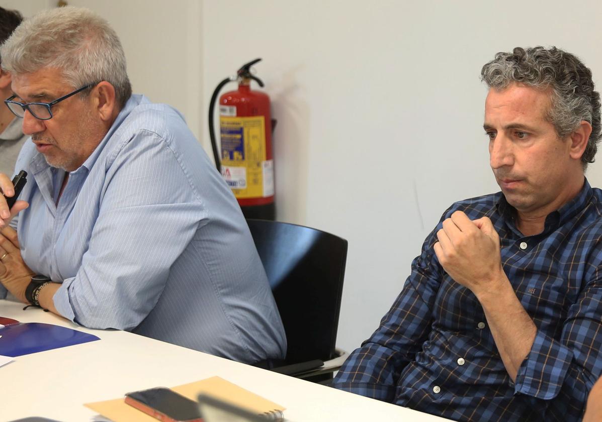Agustín Cuenca, durante la última asamblea de la Gimnástica Segoviana.