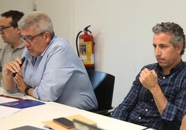 Agustín Cuenca, durante la última asamblea de la Gimnástica Segoviana.