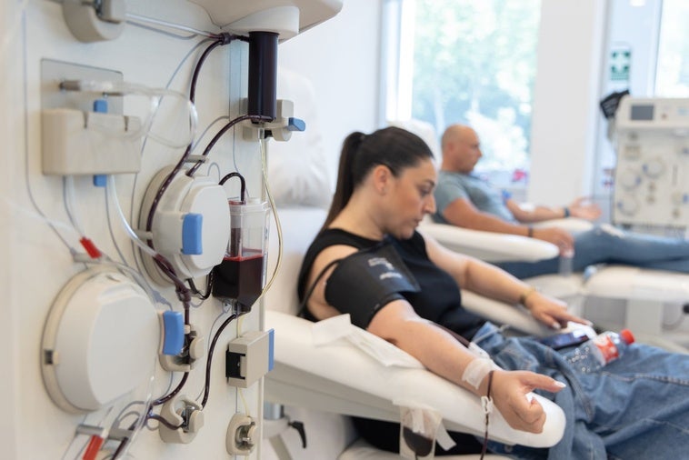 Sala de extracciones en el Centro de Hemoterapia y Hemodonación.