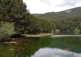 Embalse de El Tejo, en la sierra de Guadarrama.