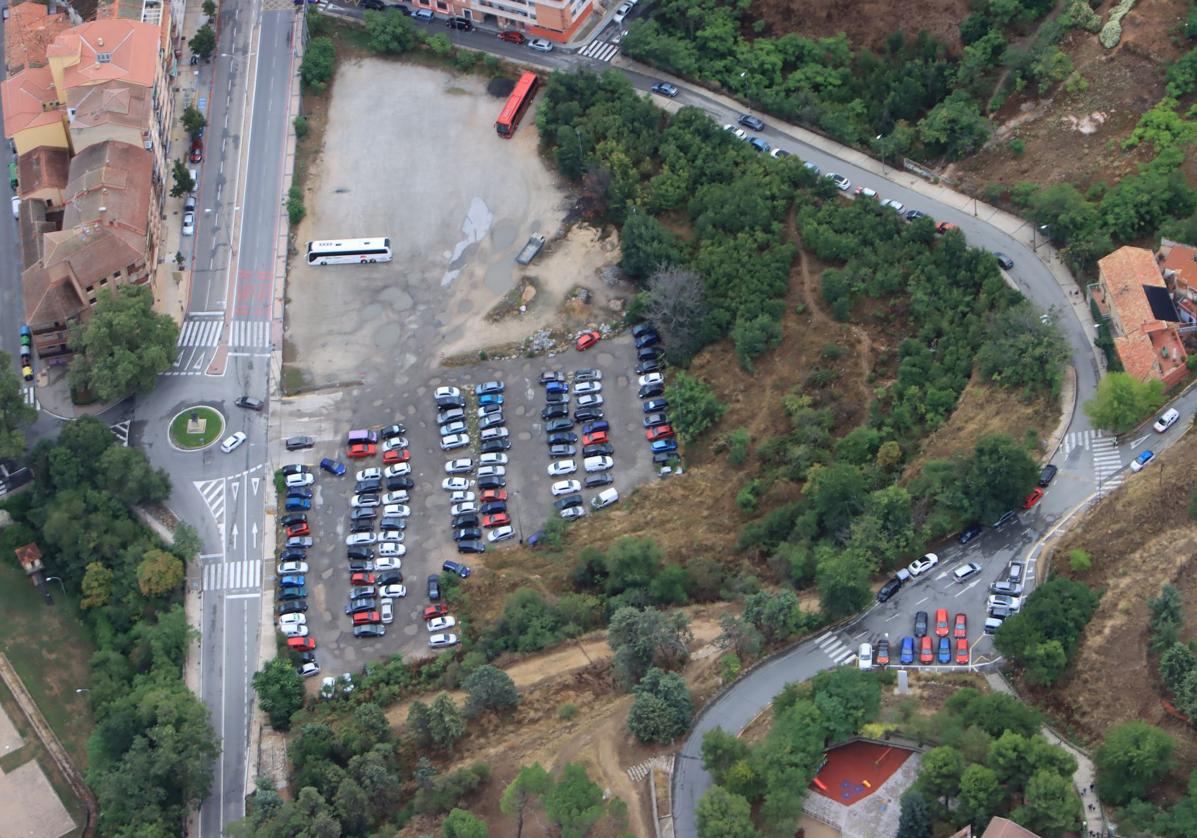 Vista aérea de los terrenos del Velódromo.