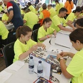 Participantes en el Puzzle-Cross de Paredes de Nava.