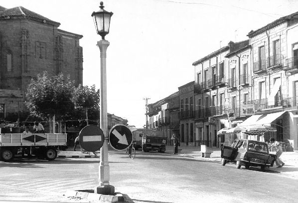 Casco urbano del municipio en una foto antigua.