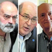 De izquierda a derecha: J. A. González Sainz, José Ramón González, Gustavo Martín Garzo y Esperanza Ortega.