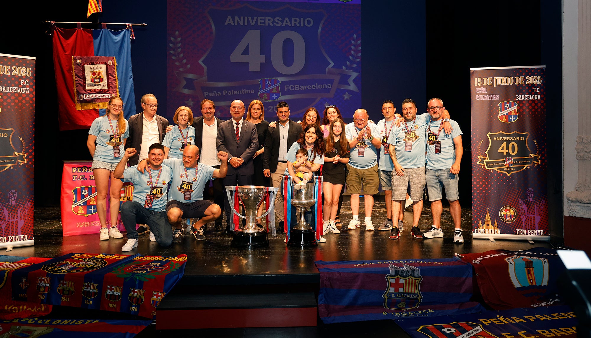 Cuarenta años de barcelonismo en Palencia