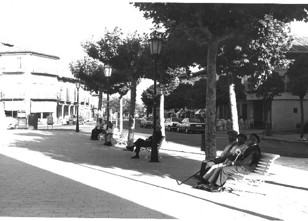 La Plaza Mayor en una fotografía tomada en agosto de 1990.
