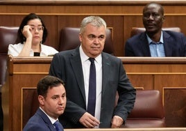 El diputado socialista Santos Cerdán, la semana pasada, en el hemiciclo del Congreso.