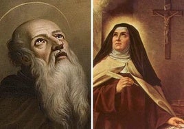 San Rainiero de Pisa y San Teresa de Portugal.