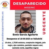 Ennio García Aguilarte, en el cartel de SOS Desaparecidos.