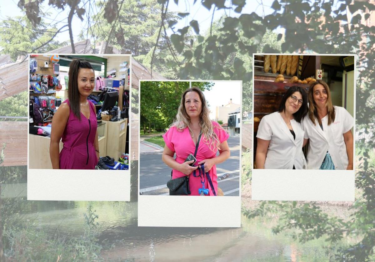 Comerciantes y vecinos de La Victoria.