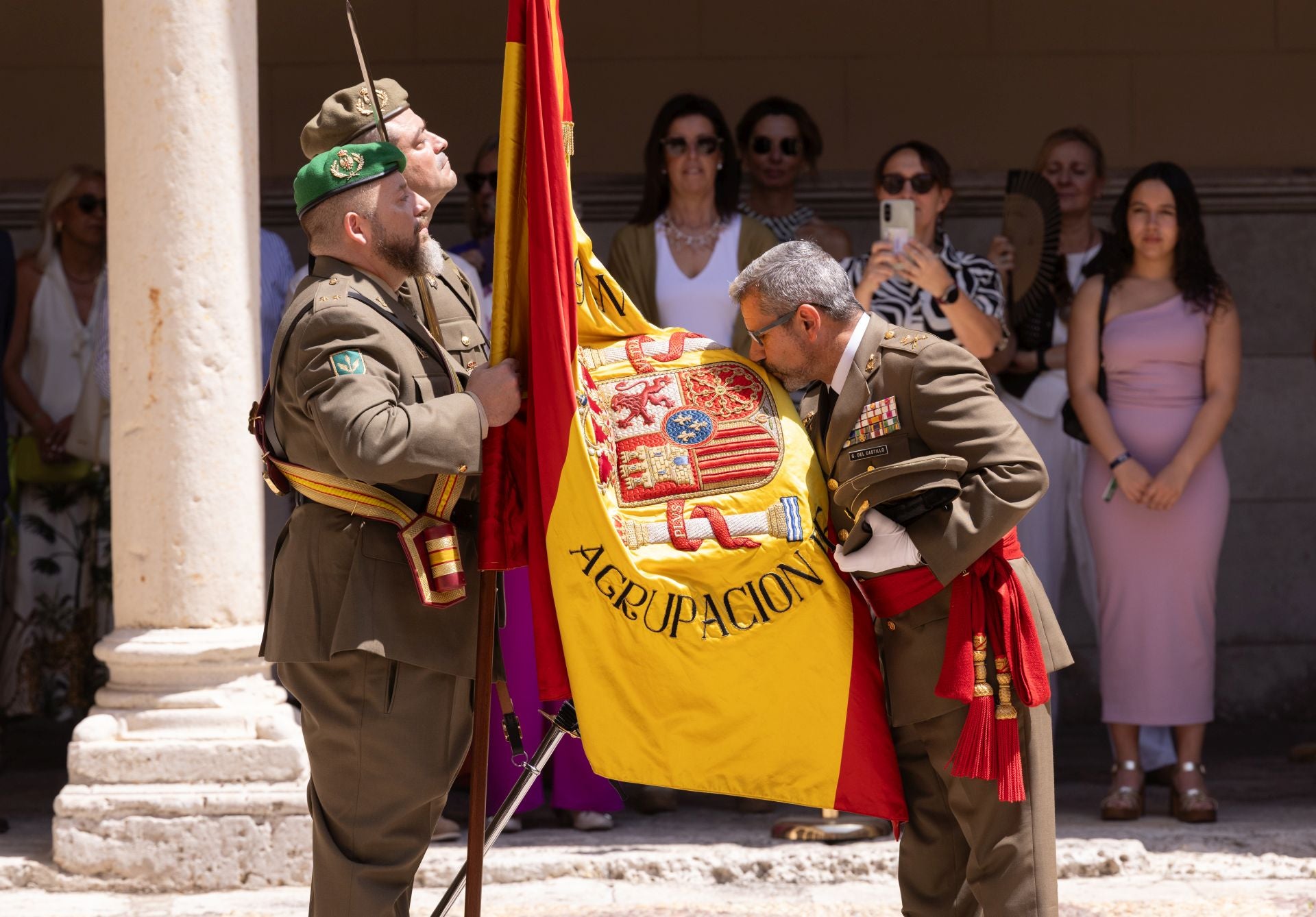 Las imágenes del acto militar en el Palacio Real de Valladolid