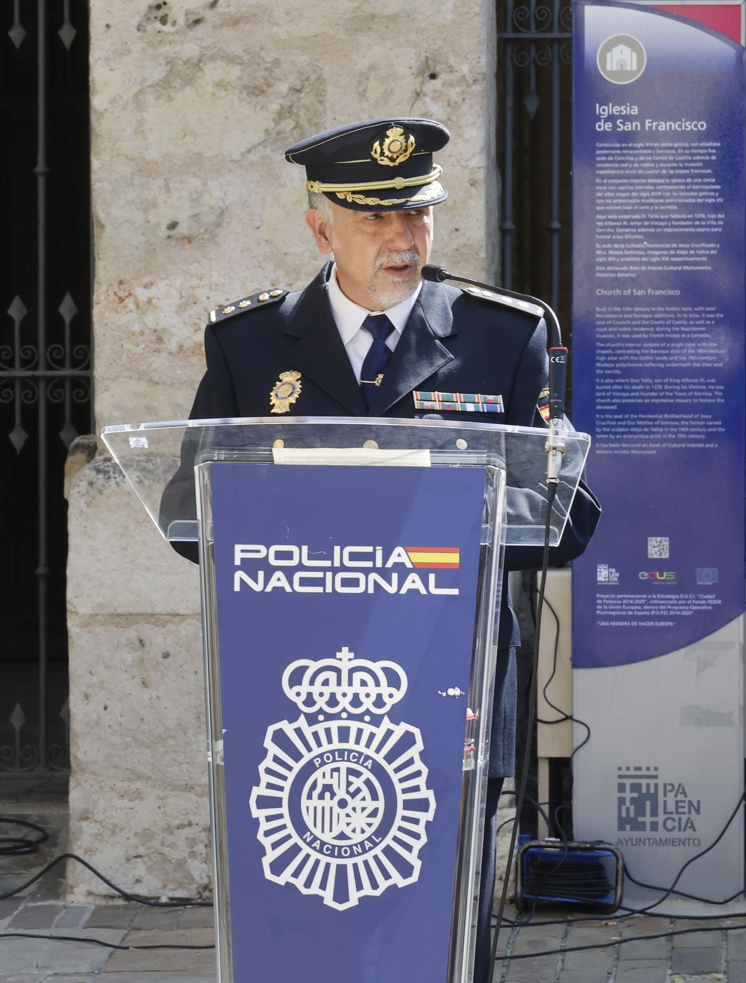 La Policía Nacional de Palencia rinde homenaje a las víctimas del terrorismo