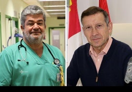 Carlos Dueñas, jefe de la Unidad de Enfermedades Infecciosas del Hospital Clínico Universitario, y Rufino Álamo, presidente del Colegio Oficial de Veterinarios de Valladolid.