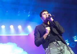 Sebastián Yatra, durante un concierto.