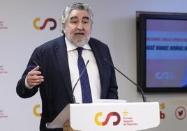 El presidente del CSD, José Manuel Rodríguez Uribes, en un acto el pasado mes de marzo.