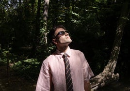 Alberto Domínguez 'Dulzaro', en el Campo Grande de Valladolid.