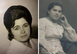 Felipa Fernández, 'Pipa' (izquierda), y Juana Frutos (derecha), vecinas ya fallecidas de la calle Santa Eufemia de Tordesillas.