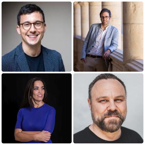 Arriba, de izquierda a derecha: Miguel del Pozo, Jorge Freire. Debajo: Marta García Aller y Pedro Torrijos.