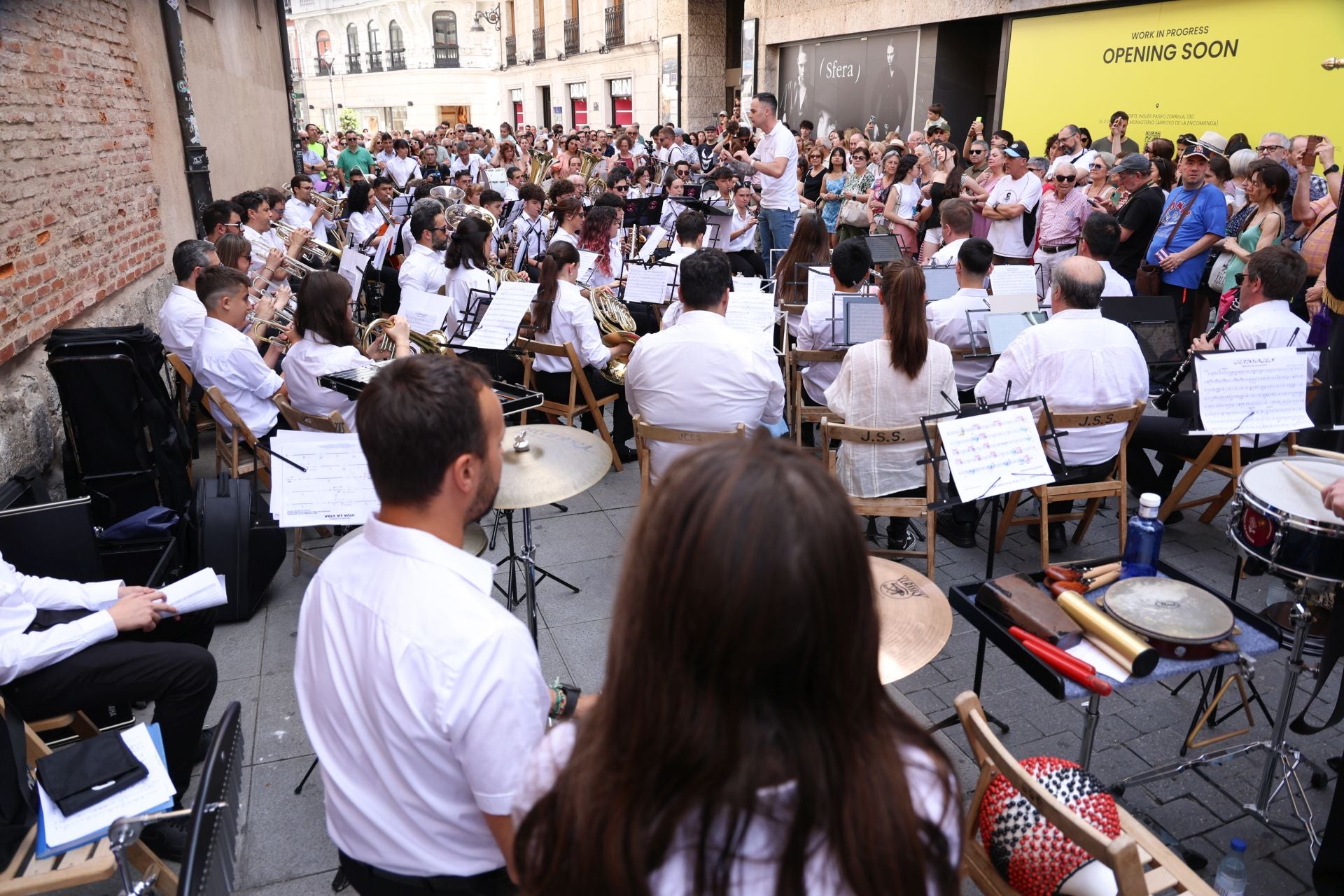 Banda Municipal de Música de Valladolid en la Calle Santiago