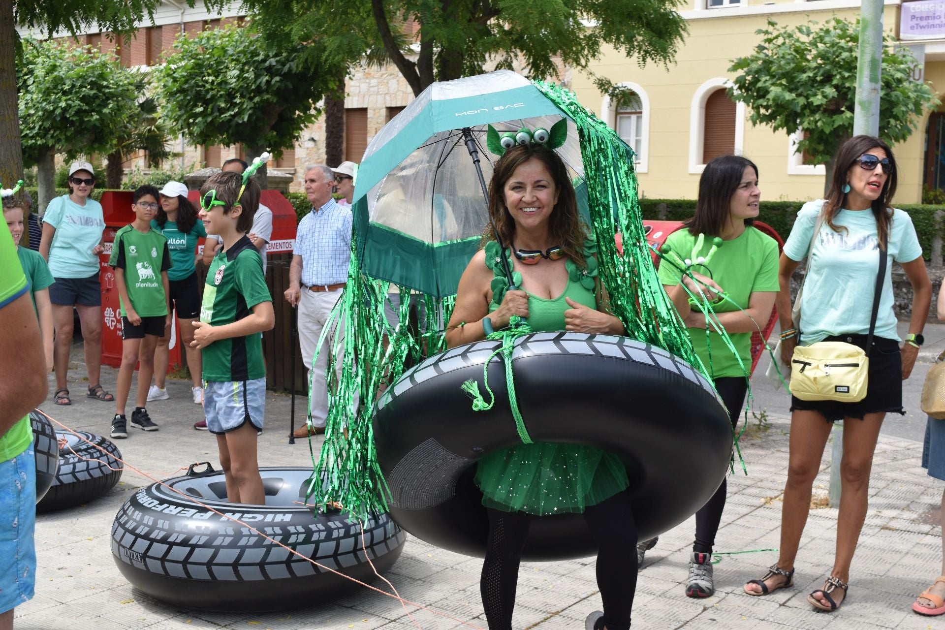 El Pisuerga se llena de coloridos hinchables